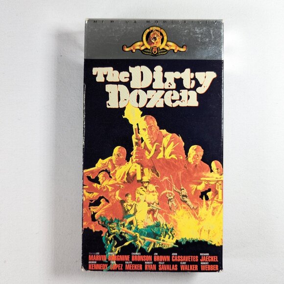 3/$15 Vintage VHS tape THE DIRTY DOZEN Classic Action movie - Picture 1 of 3